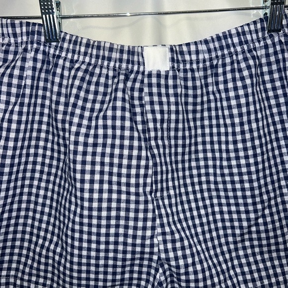 Amazon Women's Navy Gingham Pajama Shorts - Picture 4 of 5